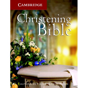 KJV Christening Bible HB - Cambridge